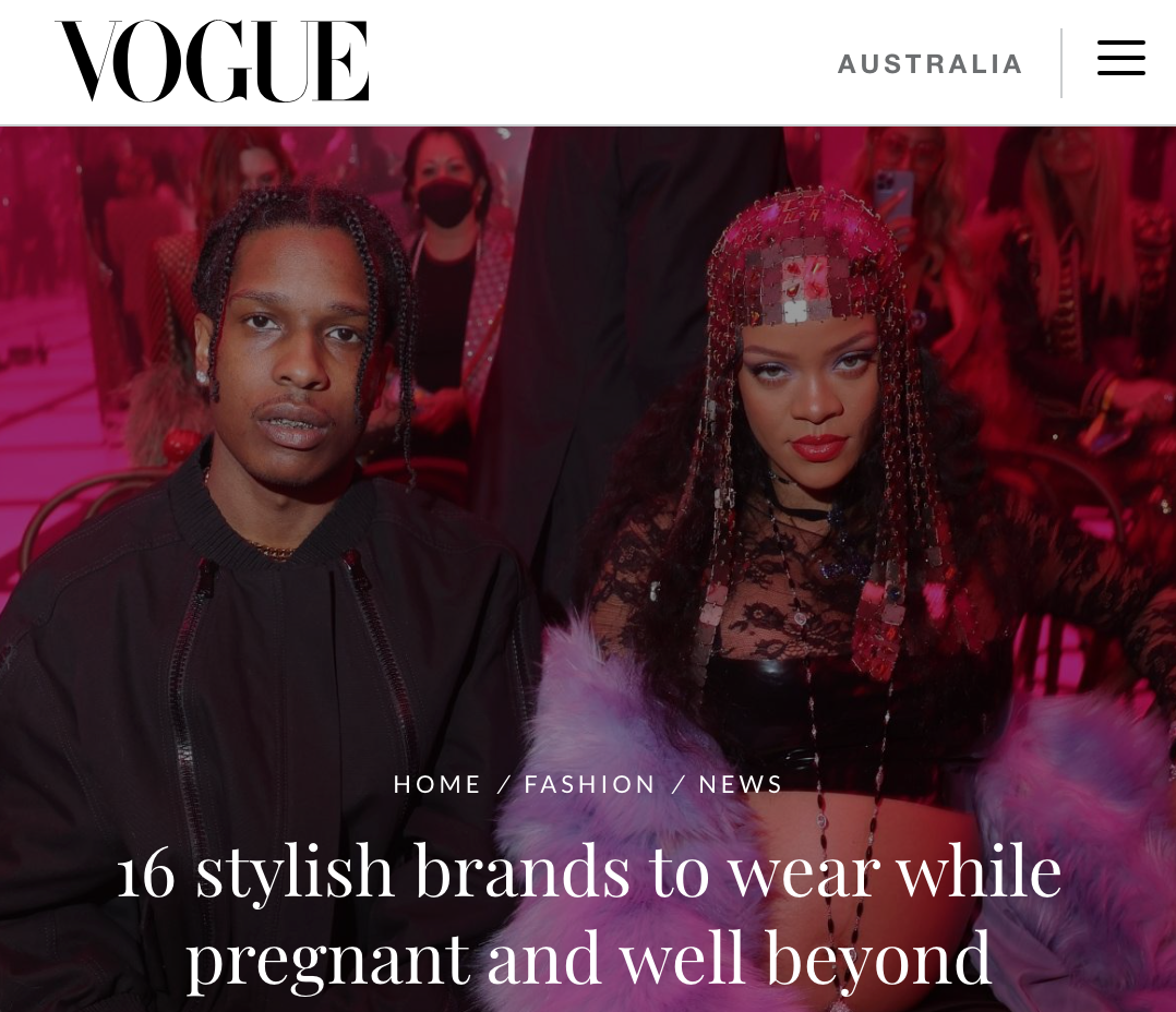 FEATURED IN - VOGUE AUSTRALIA