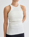 Ribbed Nursing Tanks (2-pack Grey & White)
