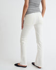02 Flare Raw Hem - White