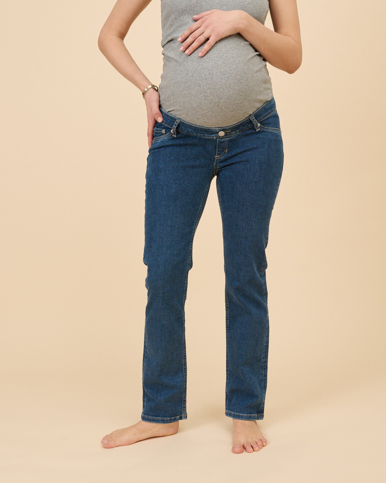 Buy Maternity Jeans- Wide Leg - Blue