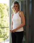 Ribbed Nursing Tanks (2-pack Black & White)