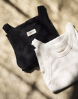 Ribbed Nursing Tank (Black/White/Grey Melange/Chocolate Brown)