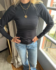 Ribbed Nursing Long Sleeve