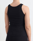 Ribbed Square Neck Nursing Tank
