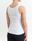 Ribbed Square Neck Nursing Tank
