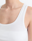 Ribbed Square Neck Nursing Tank