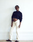 02 Flare Fit - Ecru White