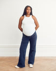 Ribbed Pregnancy Tanks (2-pack Black & White)