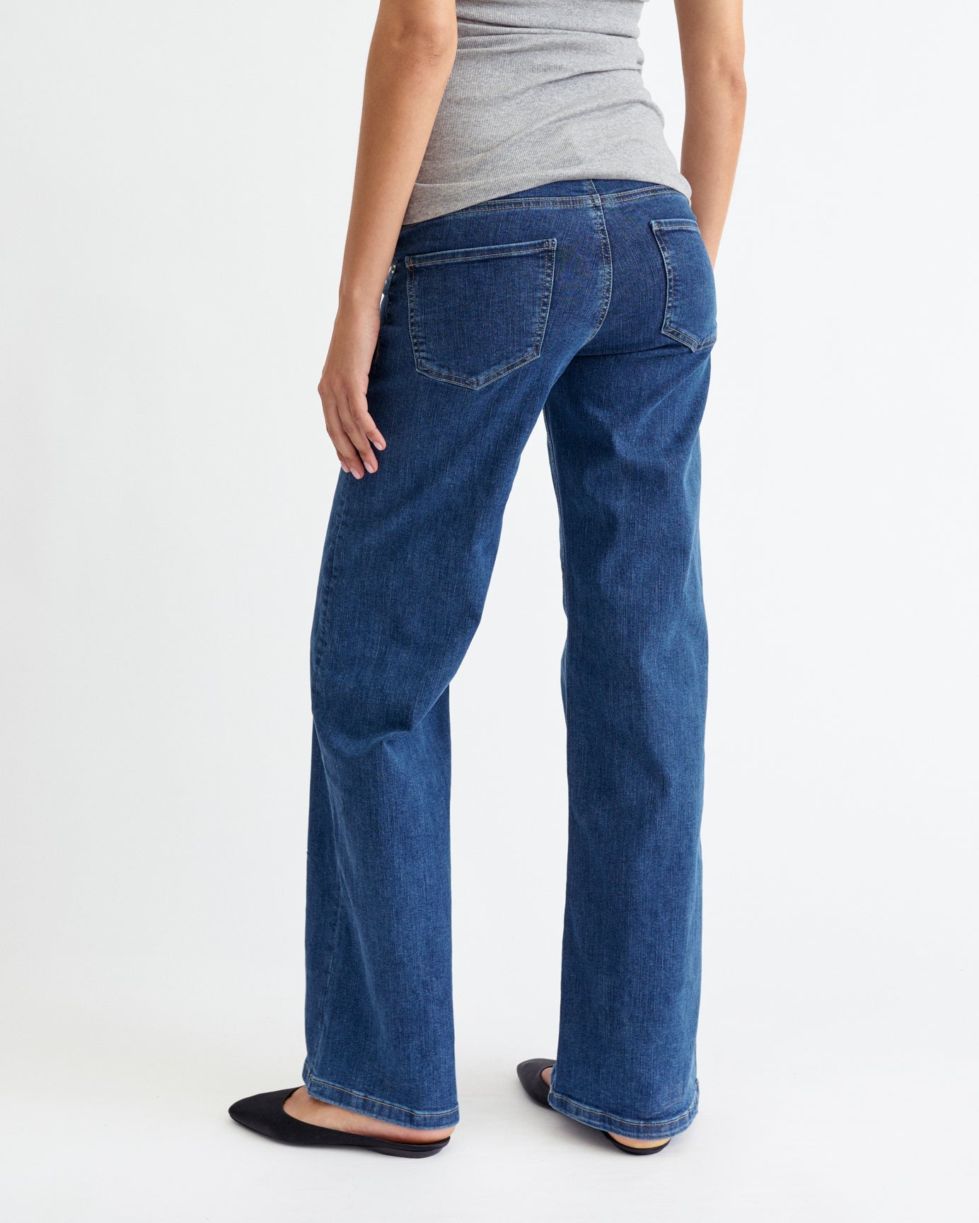 03 Wide Fit - Washed Blue Maternity Jeans – Ilouity