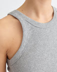 Ribbed Nursing Tanks (2-pack Grey & White)