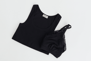 Square Neck Nursing Top & Bra Combo - Ilouity