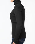 Ribbed Nursing Turtleneck Long Sleeve Knit