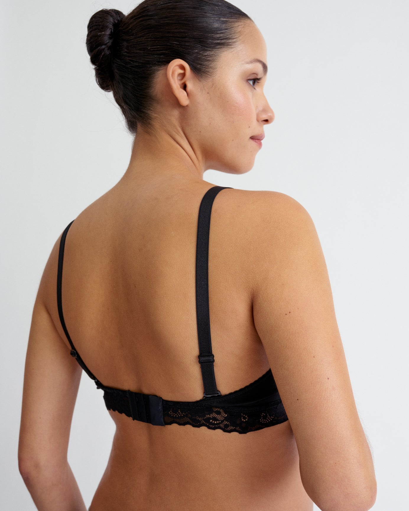 nursing bra for backless dress Everyday Maternity/Nursing Bamboo Bra in Black Angel Maternity USA