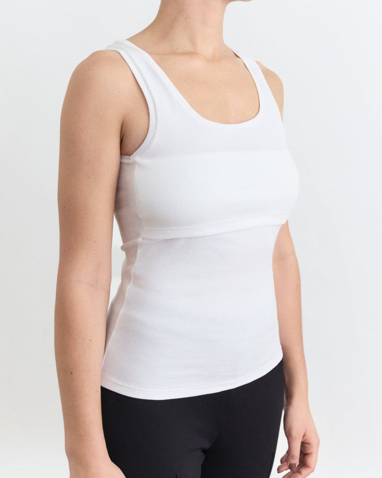 Easy-Open: Ribbed Square Neck Tank - Ilouity