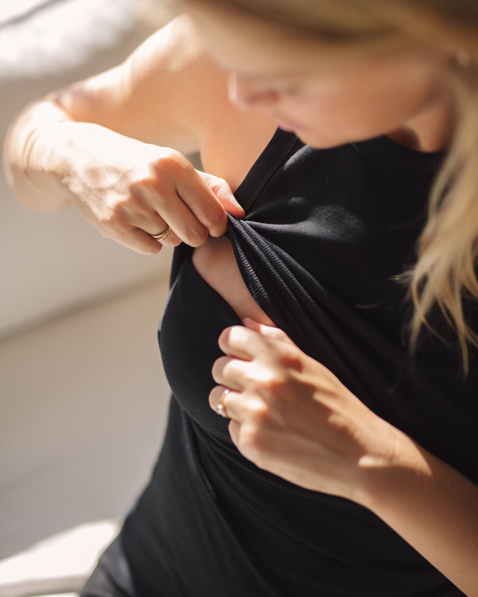 Ribbed Nursing Tank - Ilouity