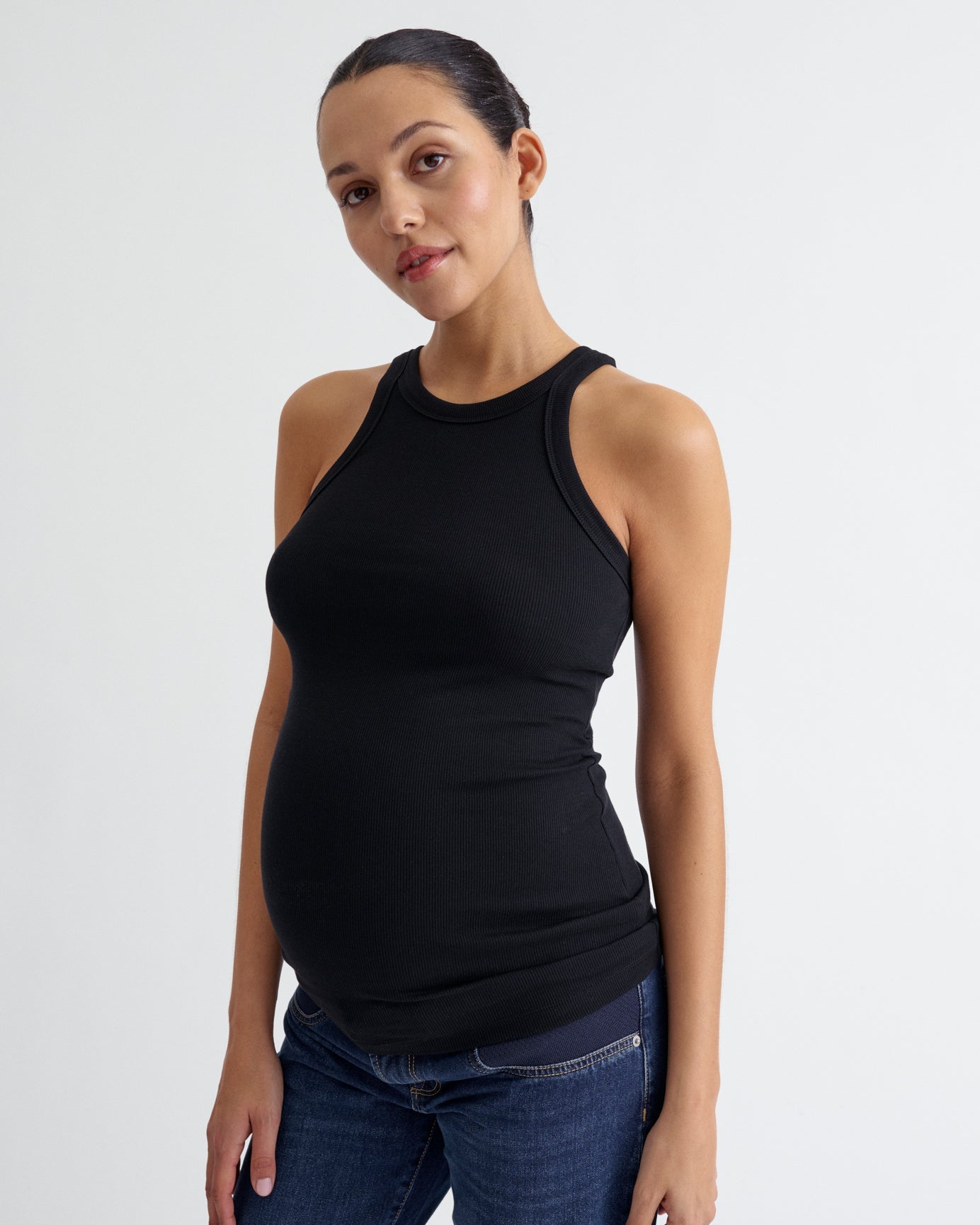 Ribbed Pregnancy Tank