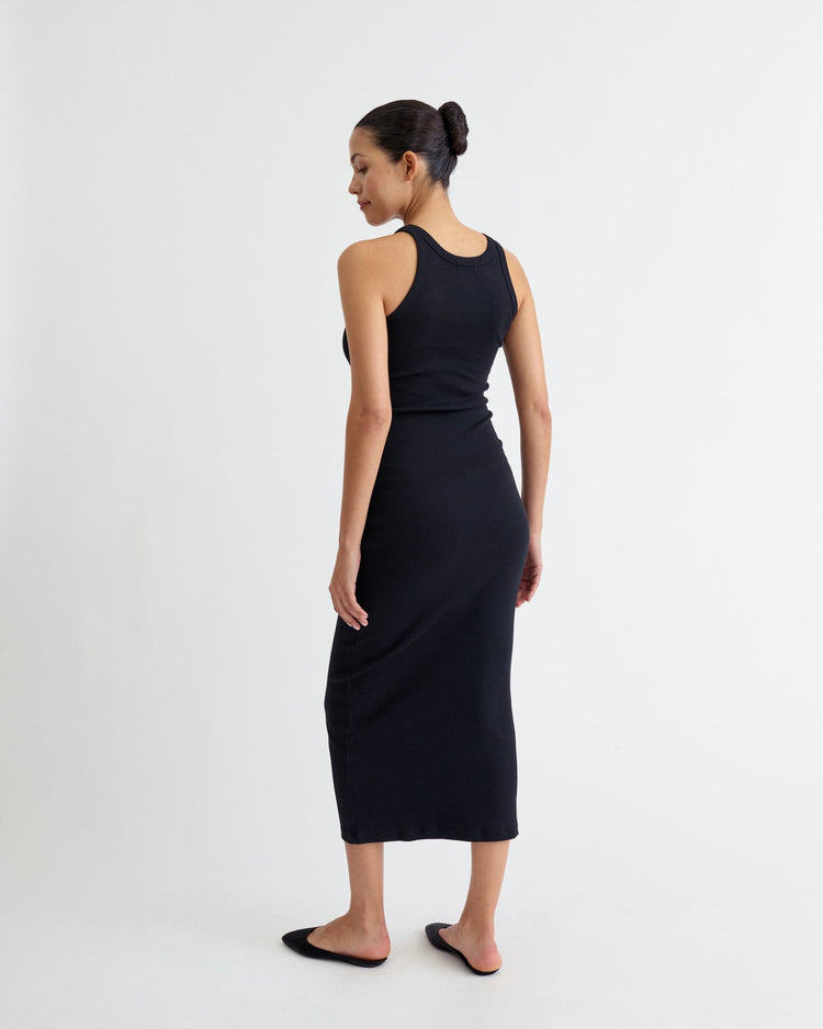 Ribbed Tank Dress - Ilouity