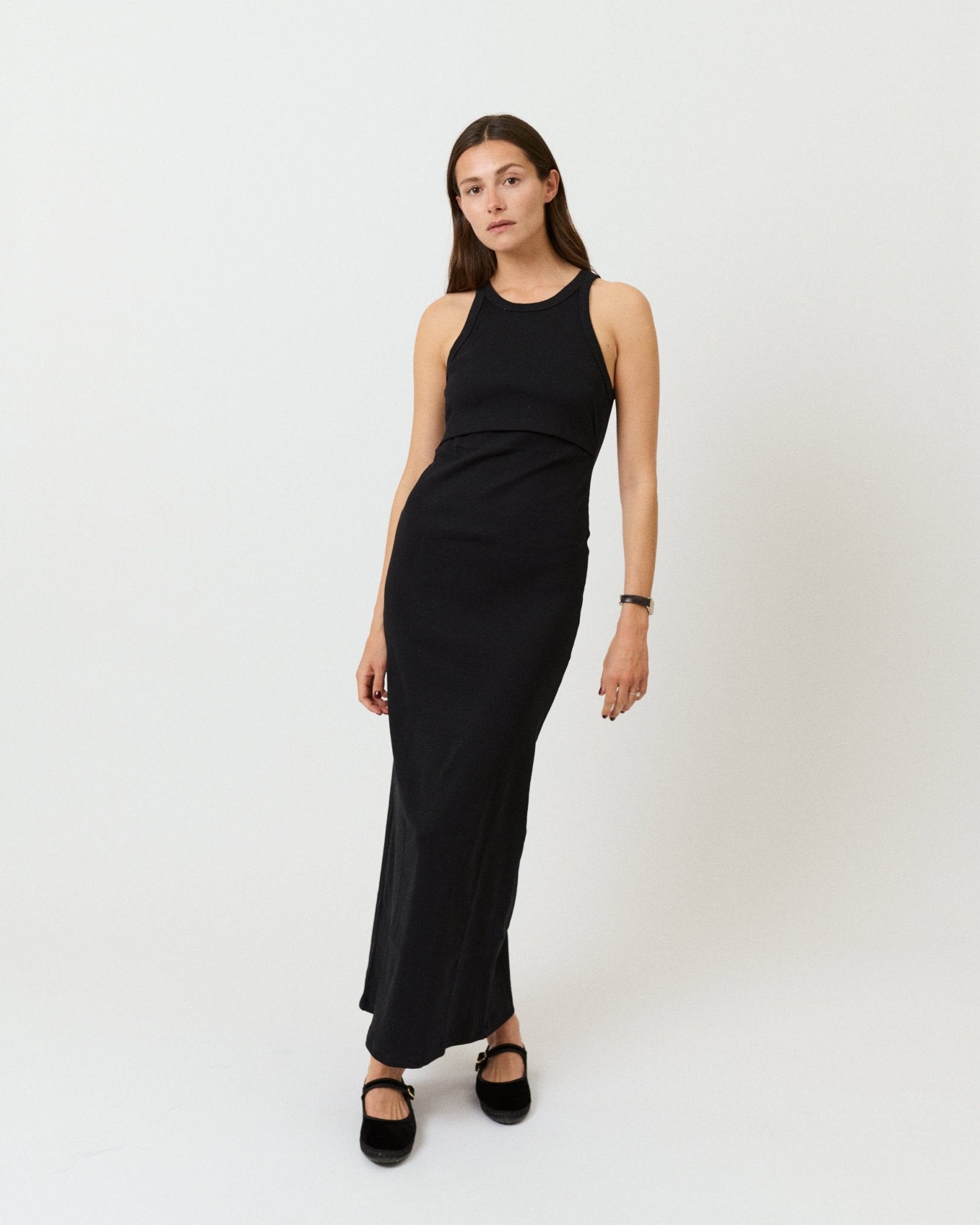Ribbed Tank Nursing Dress