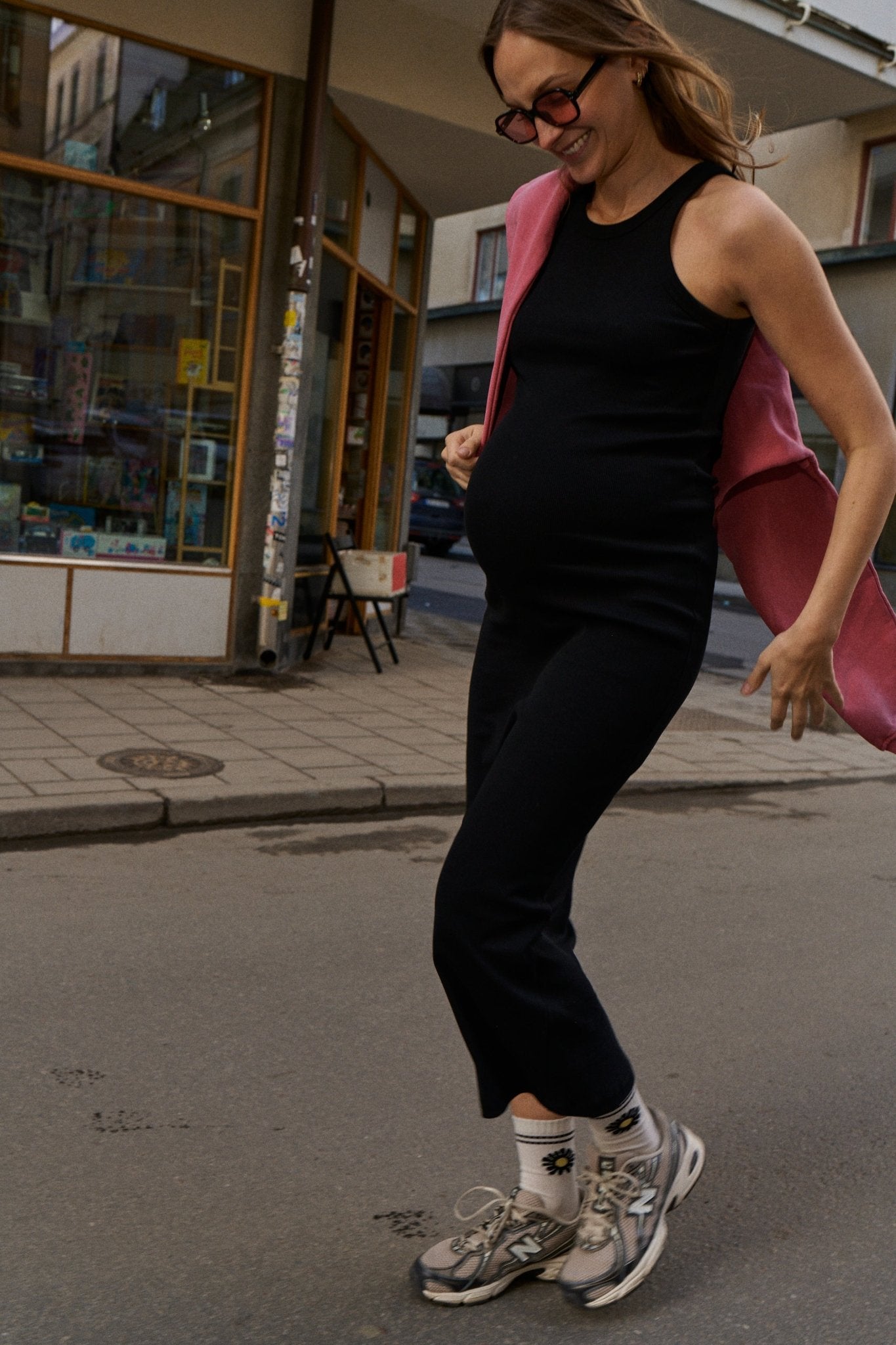 Ribbed Tank Pregnancy Dress - Ilouity
