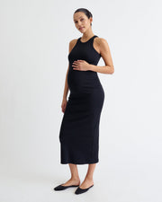 Ribbed Tank Pregnancy Dress - Ilouity